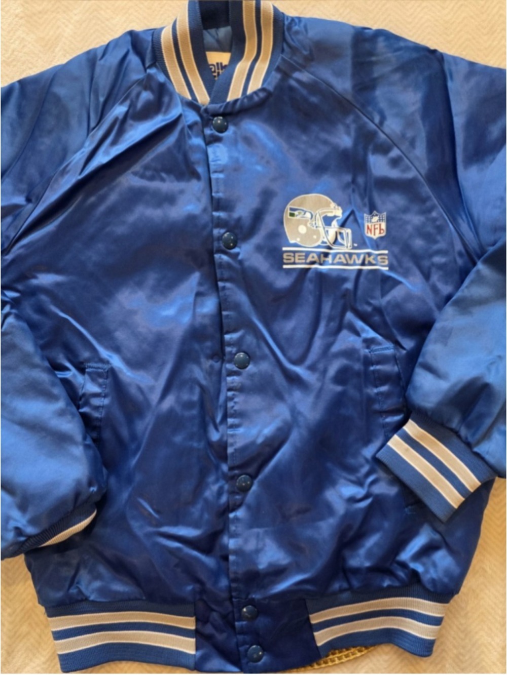 Seattle Seahawks Chalk Line Vintage Bomber Jacket
